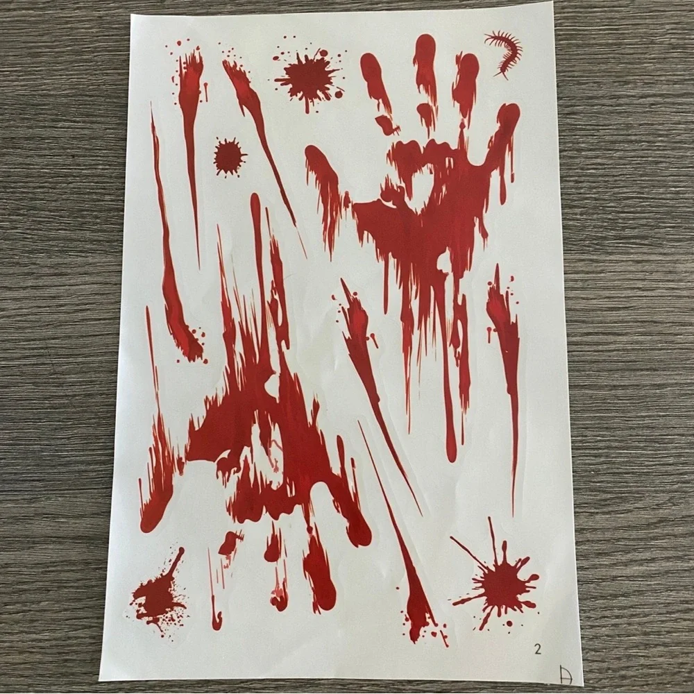 Halloween decorations stickers decals 4 sheets